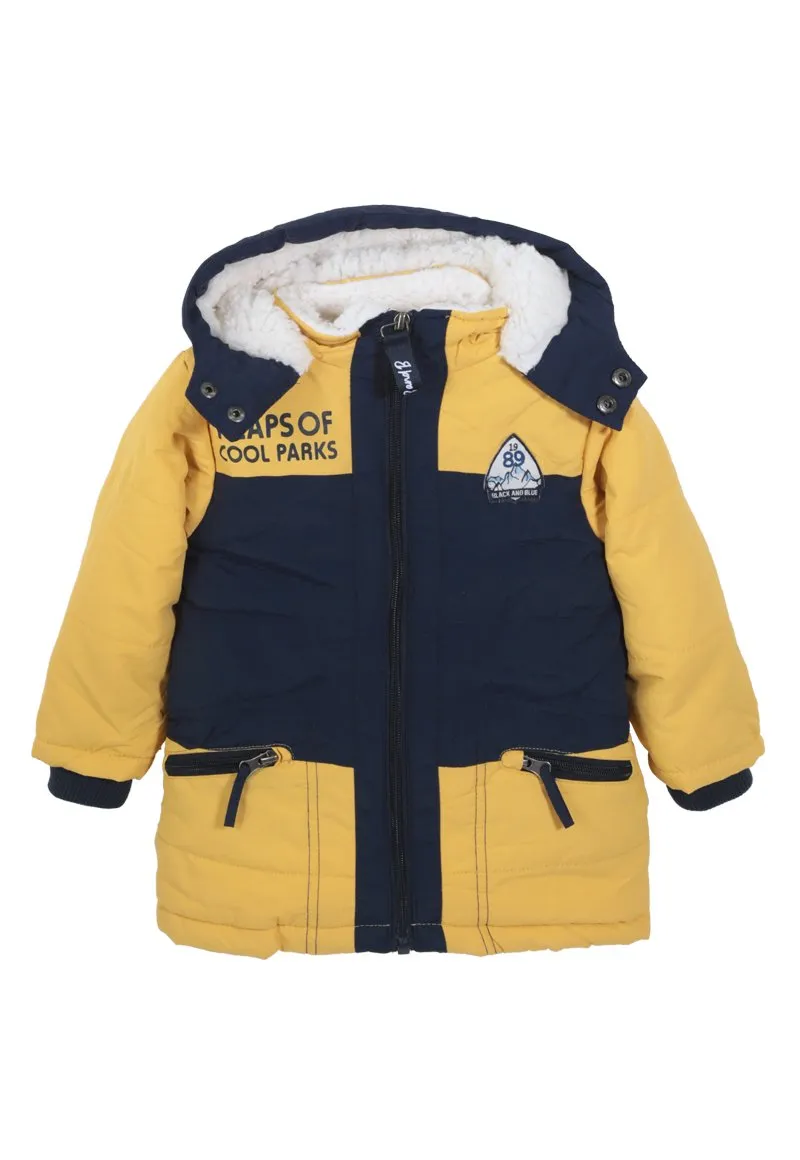 Parka Andrew Bebé Mostaza Black and Blue