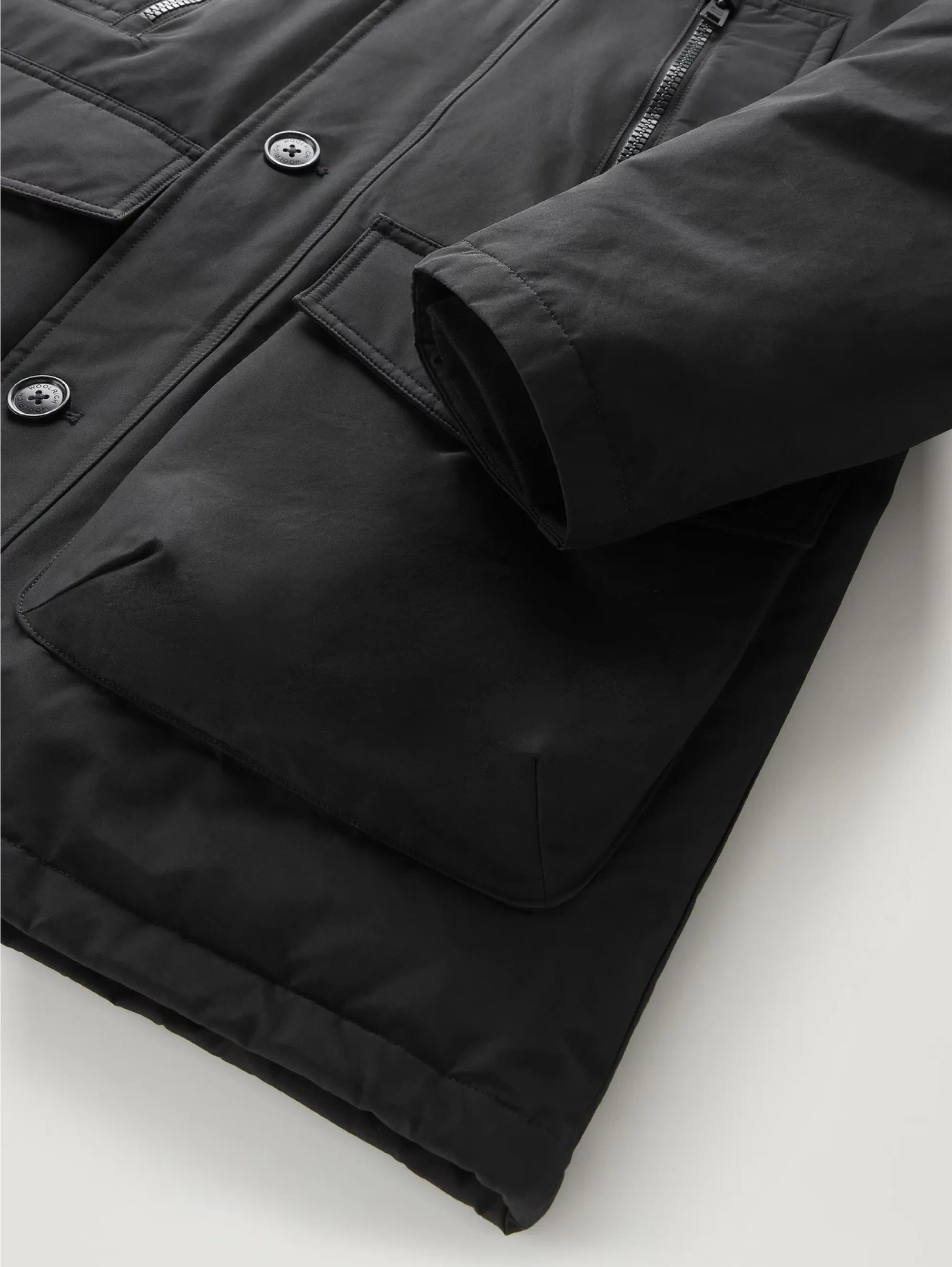 Parka Arctic in Ramar Cloth Rivisitato Nero