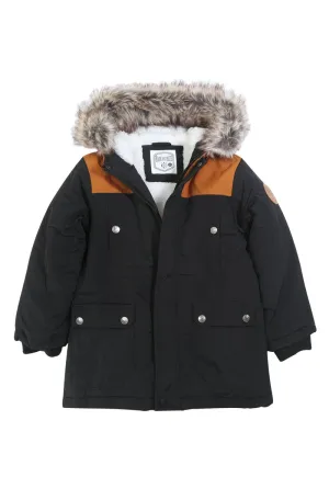 Parka Baco Niño Negro Black and Blue