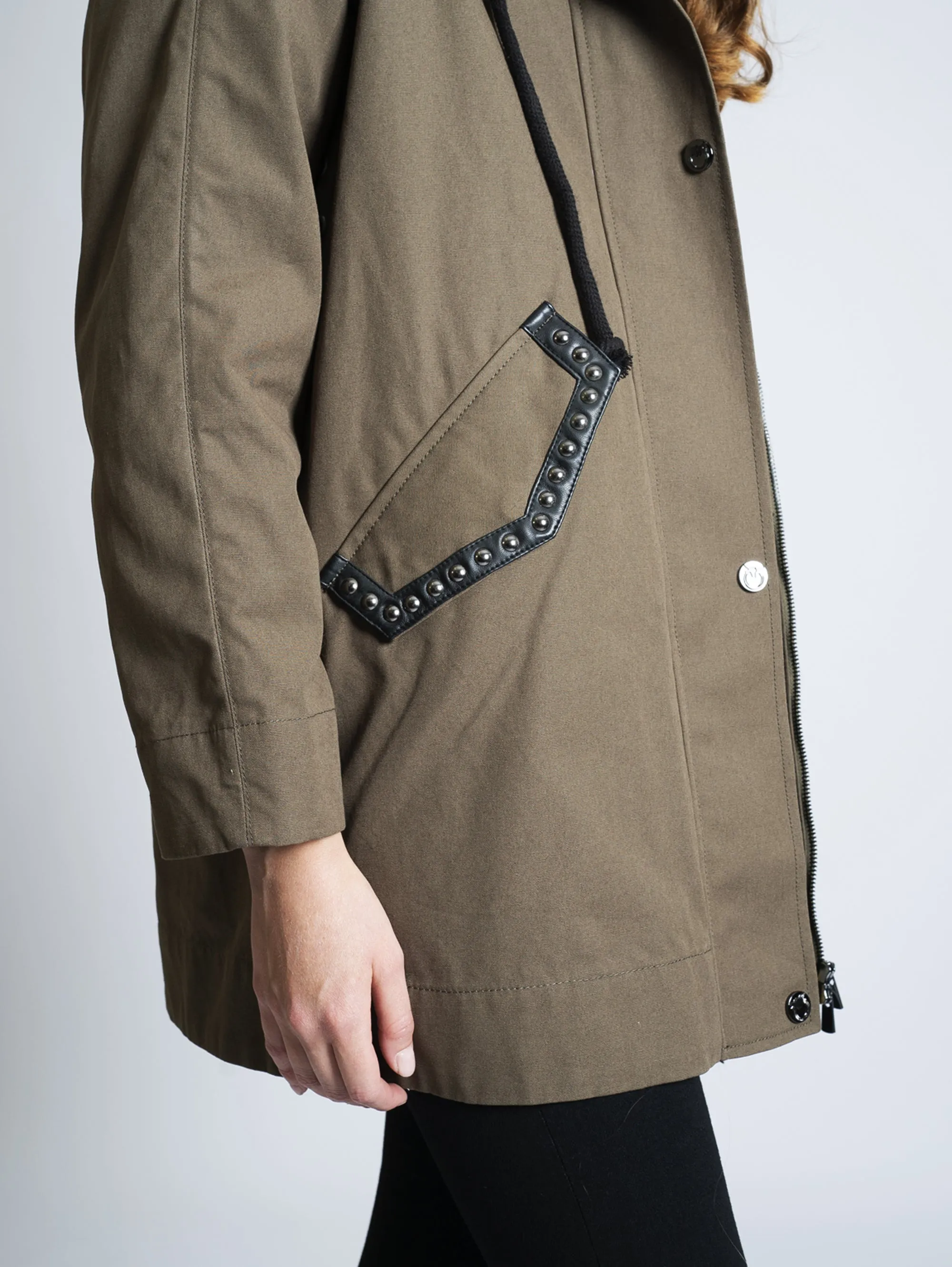 Parka con Imbottitura Removibile Verde