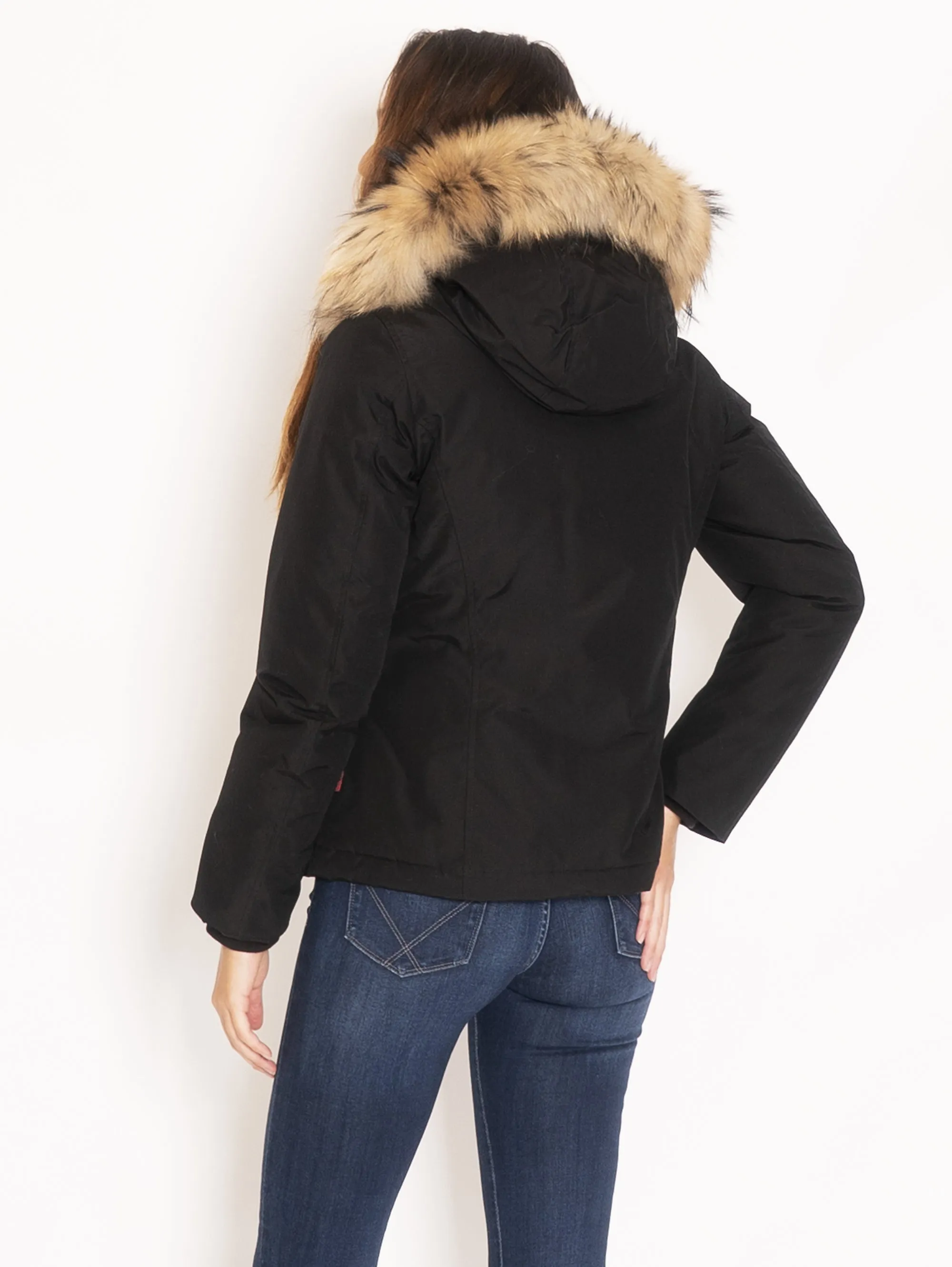 Parka Corto in Ramar - Nero