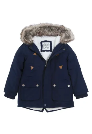 Parka Eloy Bebé Azul marino Black and Blue