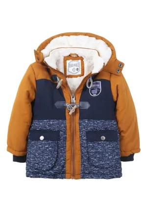 Parka Elvis Bebé Camel Black and Blue