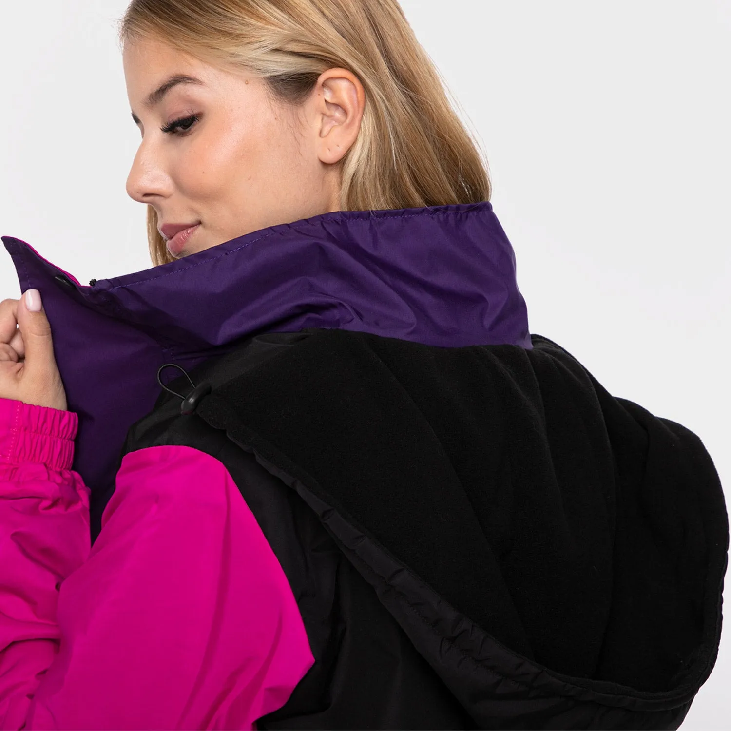 PARKA IMPERMEABLE RAINPROOF PURPLE