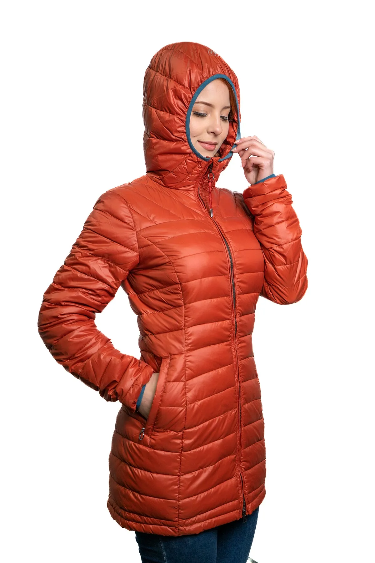 PARKA MUJER NORTHLAND TAJA PLUMA 90/10 BRICK 02-0752485