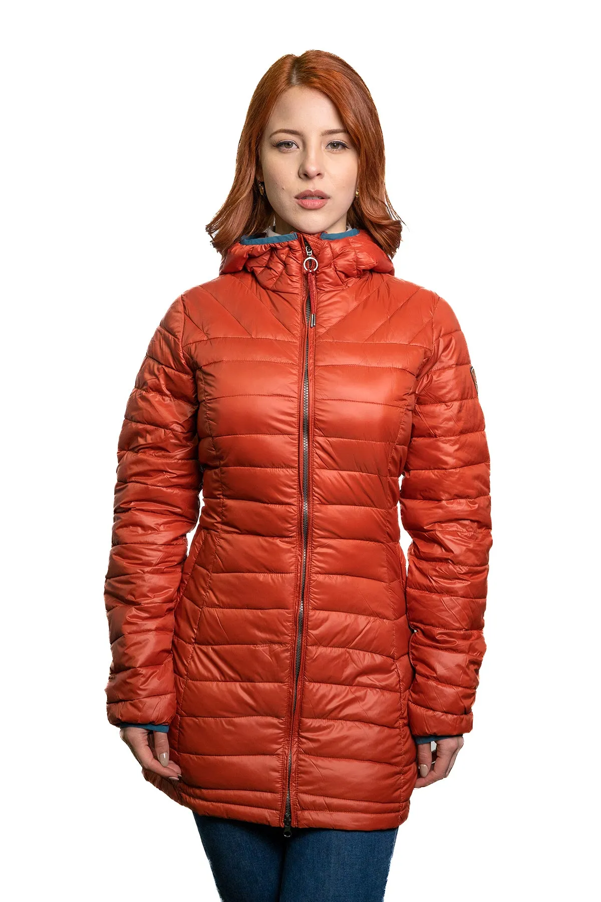 PARKA MUJER NORTHLAND TAJA PLUMA 90/10 BRICK 02-0752485