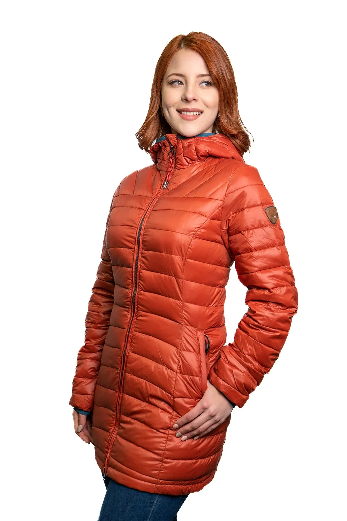 PARKA MUJER NORTHLAND TAJA PLUMA 90/10 BRICK 02-0752485