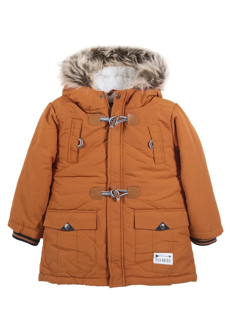 Parka Paul Niño Camel Black and Blue