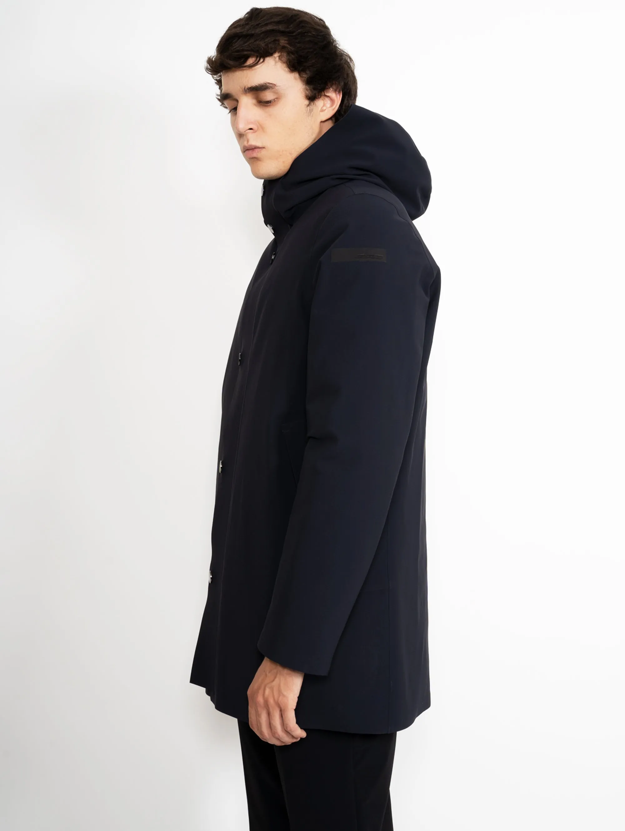 Parka Taglio Laser Down Under Blu Black