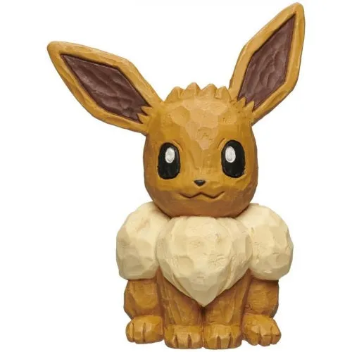 Pokemon Wood Sculpture Figure Gray Parka Service 2-Inch Mini-Figure