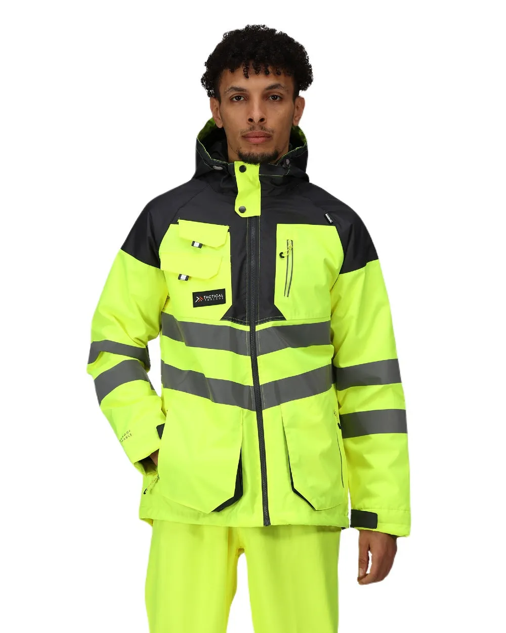 Regatta Mens Hi-Vis Waterproof Reflective Parka Jacket