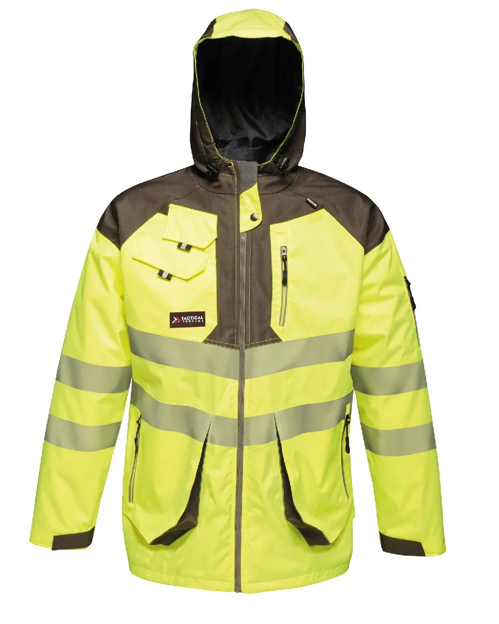 Regatta Mens Hi-Vis Waterproof Reflective Parka Jacket