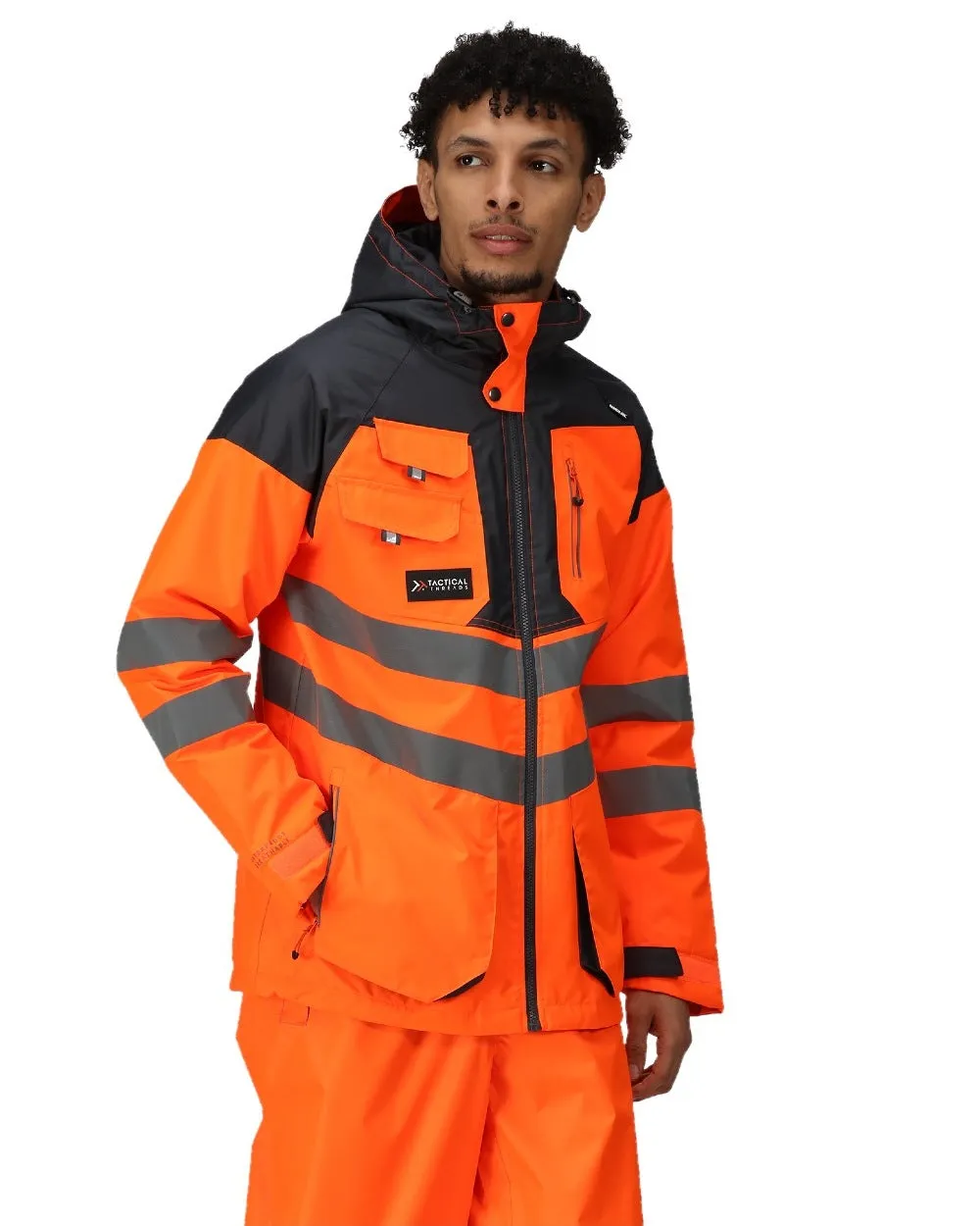 Regatta Mens Hi-Vis Waterproof Reflective Parka Jacket