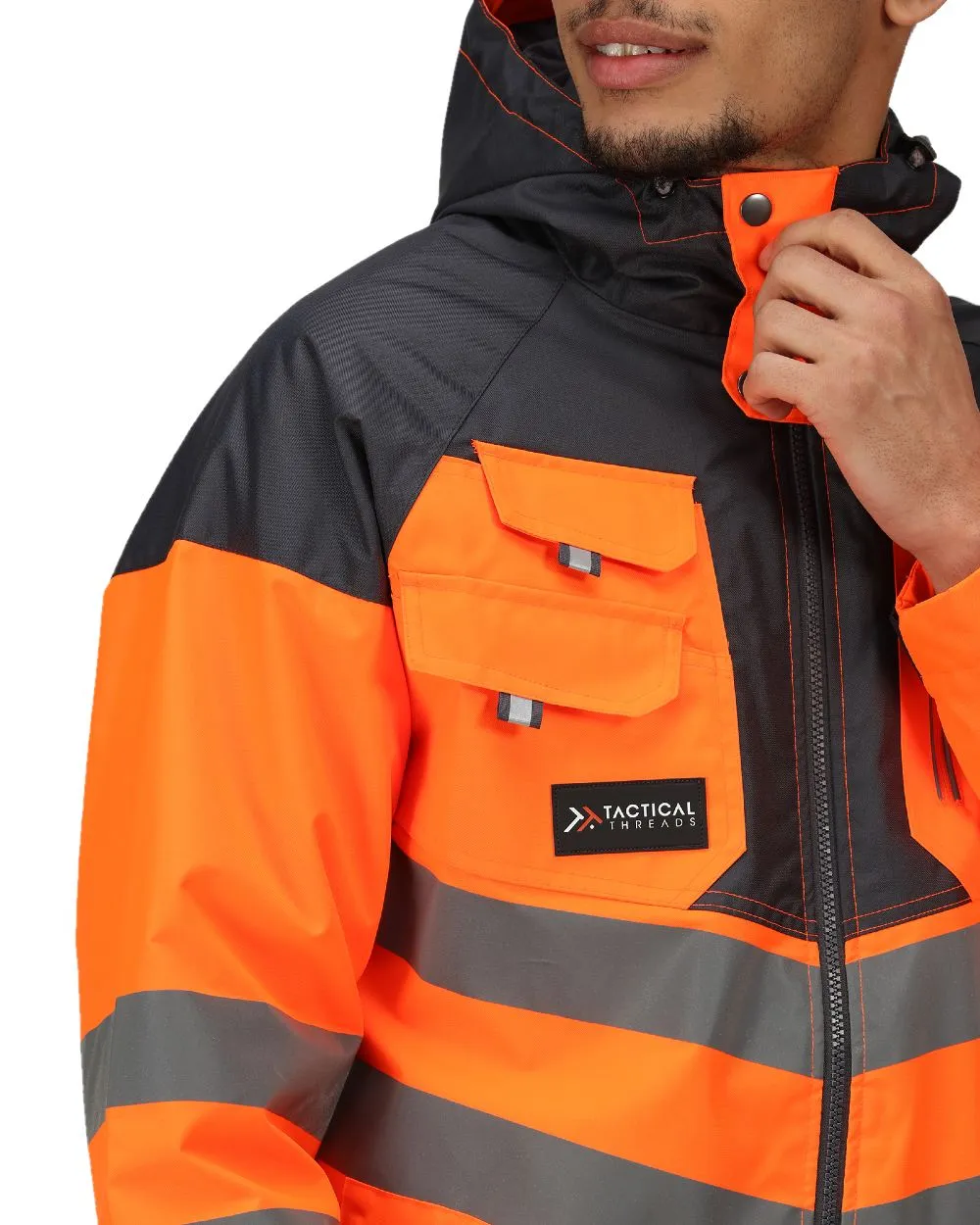 Regatta Mens Hi-Vis Waterproof Reflective Parka Jacket