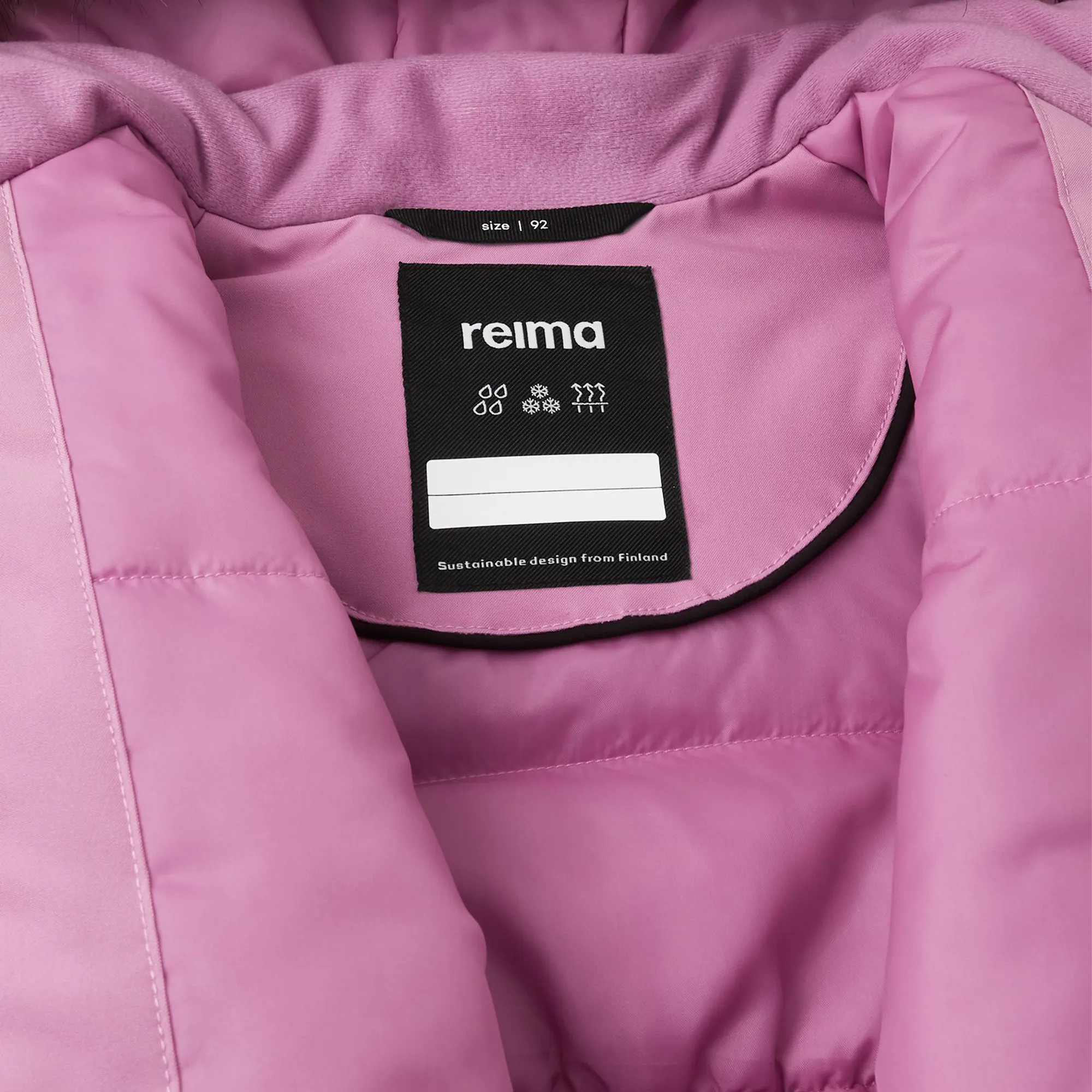 Reima Toddlers' Mutka Waterproof Winter Parka - Mauve Pink