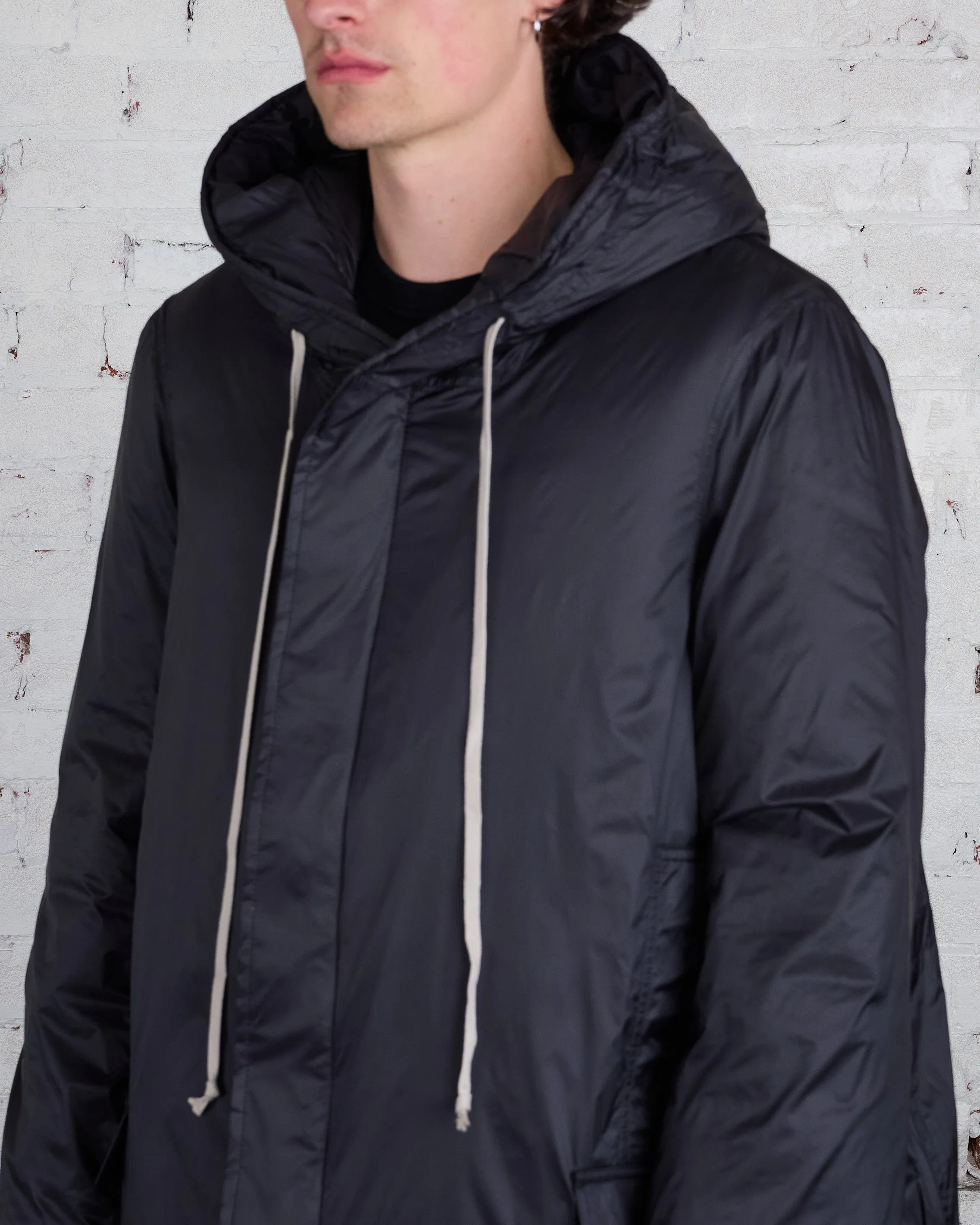 Rick Owens DRKSHDW Fishtail Parka Recycled Nylon Black