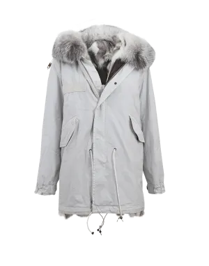 St. Moritz Embroidered Canvas Parka