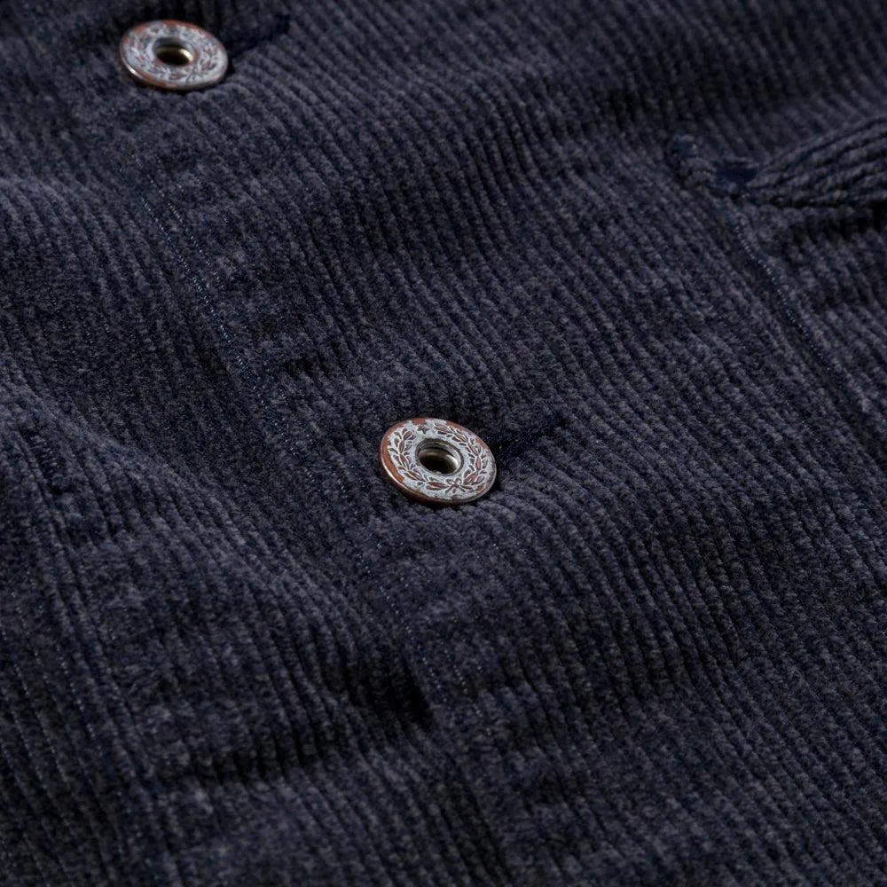 Stevenson Overall HogHead Railroad Corduroy Jacket Heather Navy