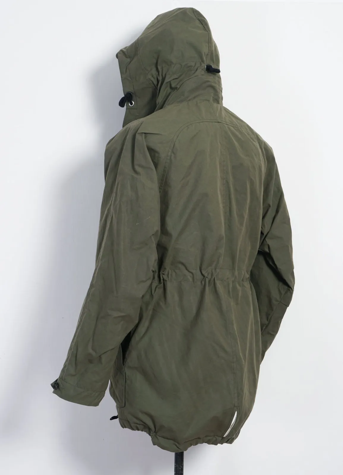 STORM | Hooded Waxed Cotton Parka | Khaki Green