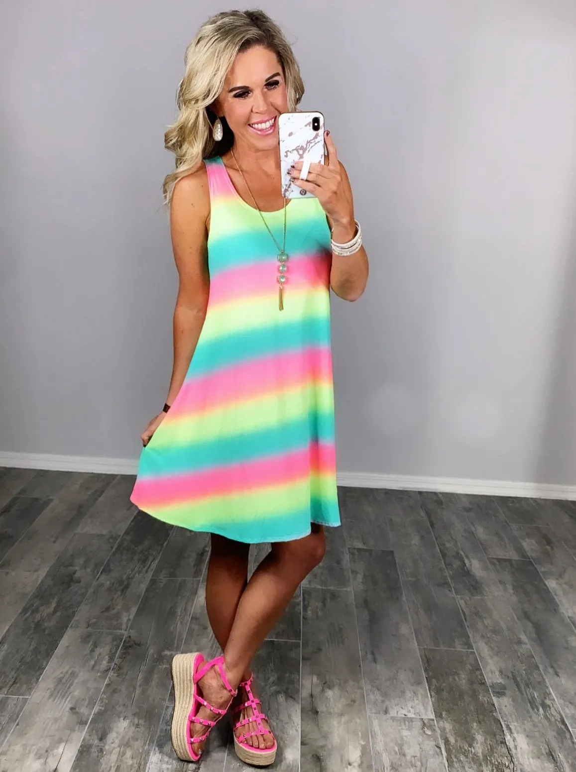 Striped Sunsets Dress