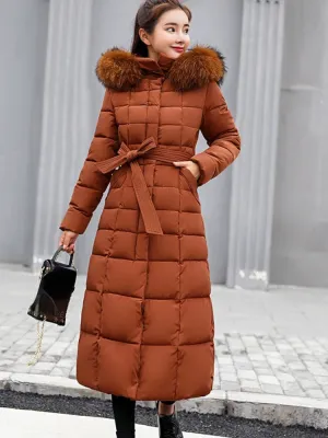 Stylish Thick Parka Jacket with Fur Hood for Women | Ideal for Winter