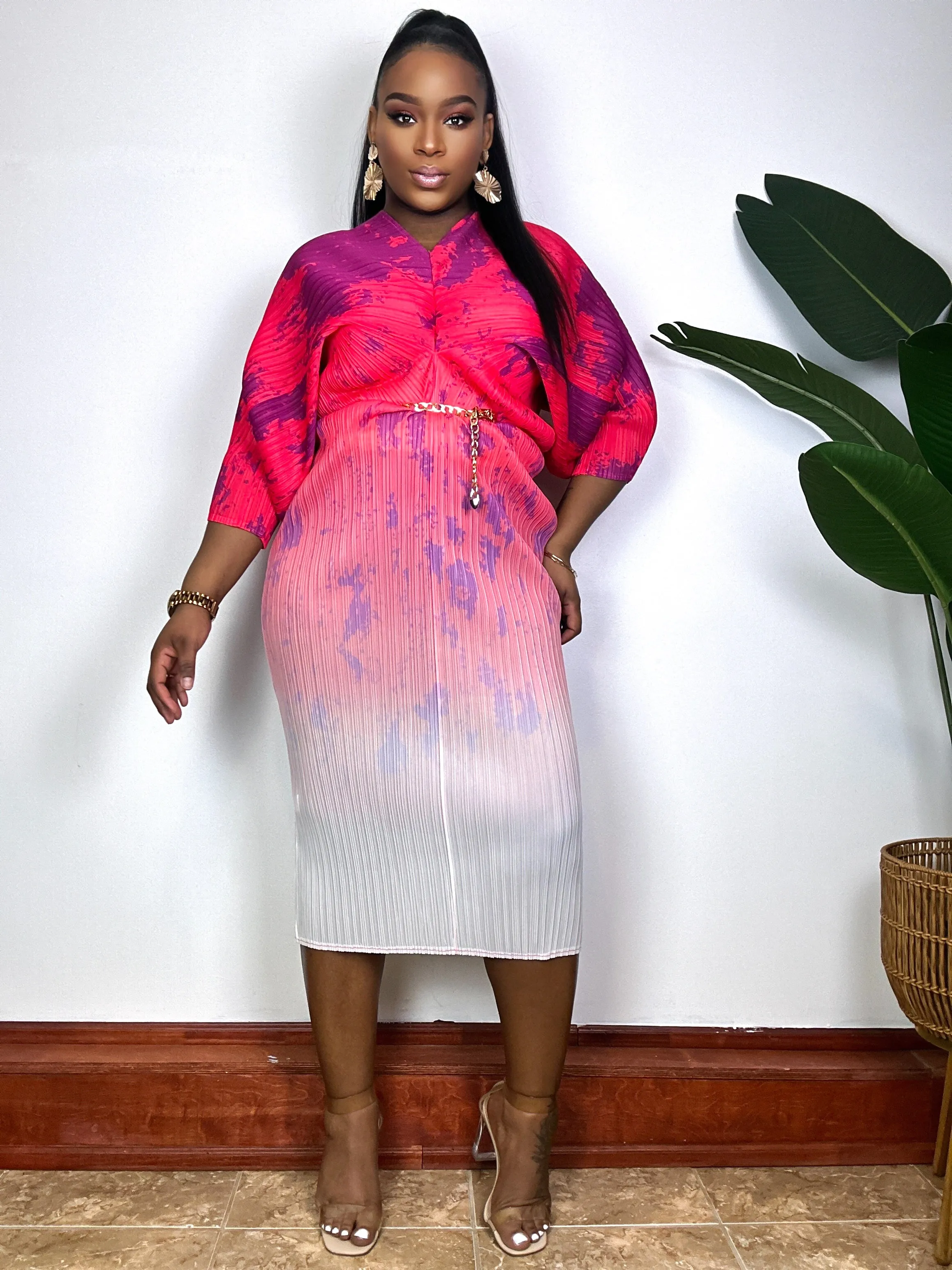 The Glamorous Ombré | Midi Dress