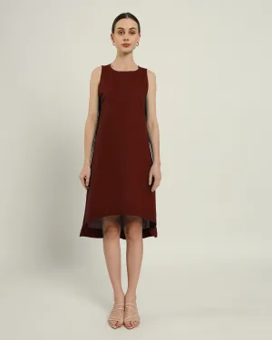 The Odesa Rouge Cotton Dress