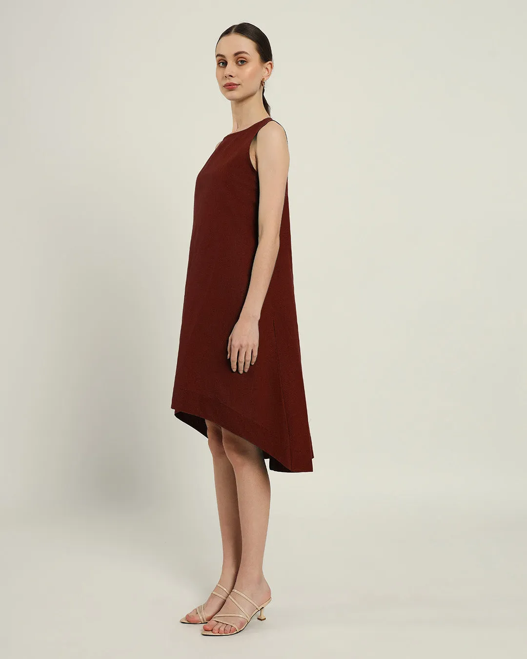 The Odesa Rouge Cotton Dress