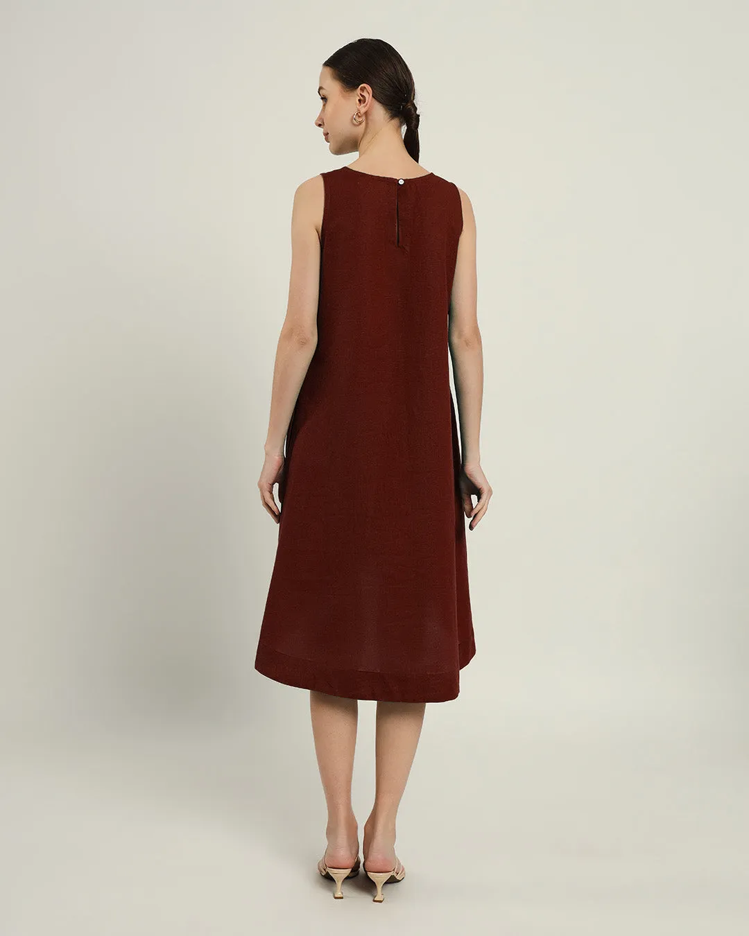 The Odesa Rouge Cotton Dress