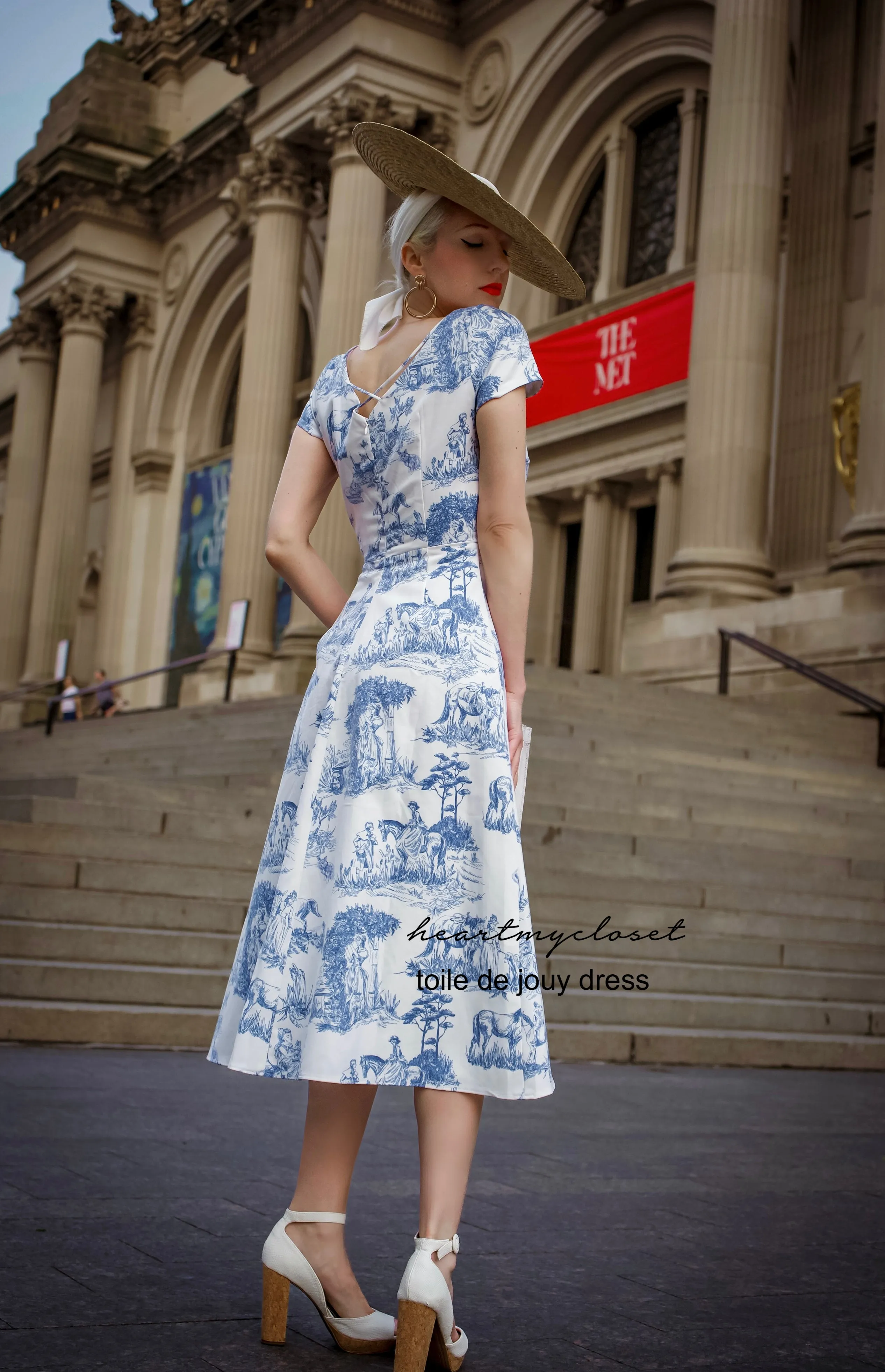 Toile De Jouy - Aline vintage inspired dress