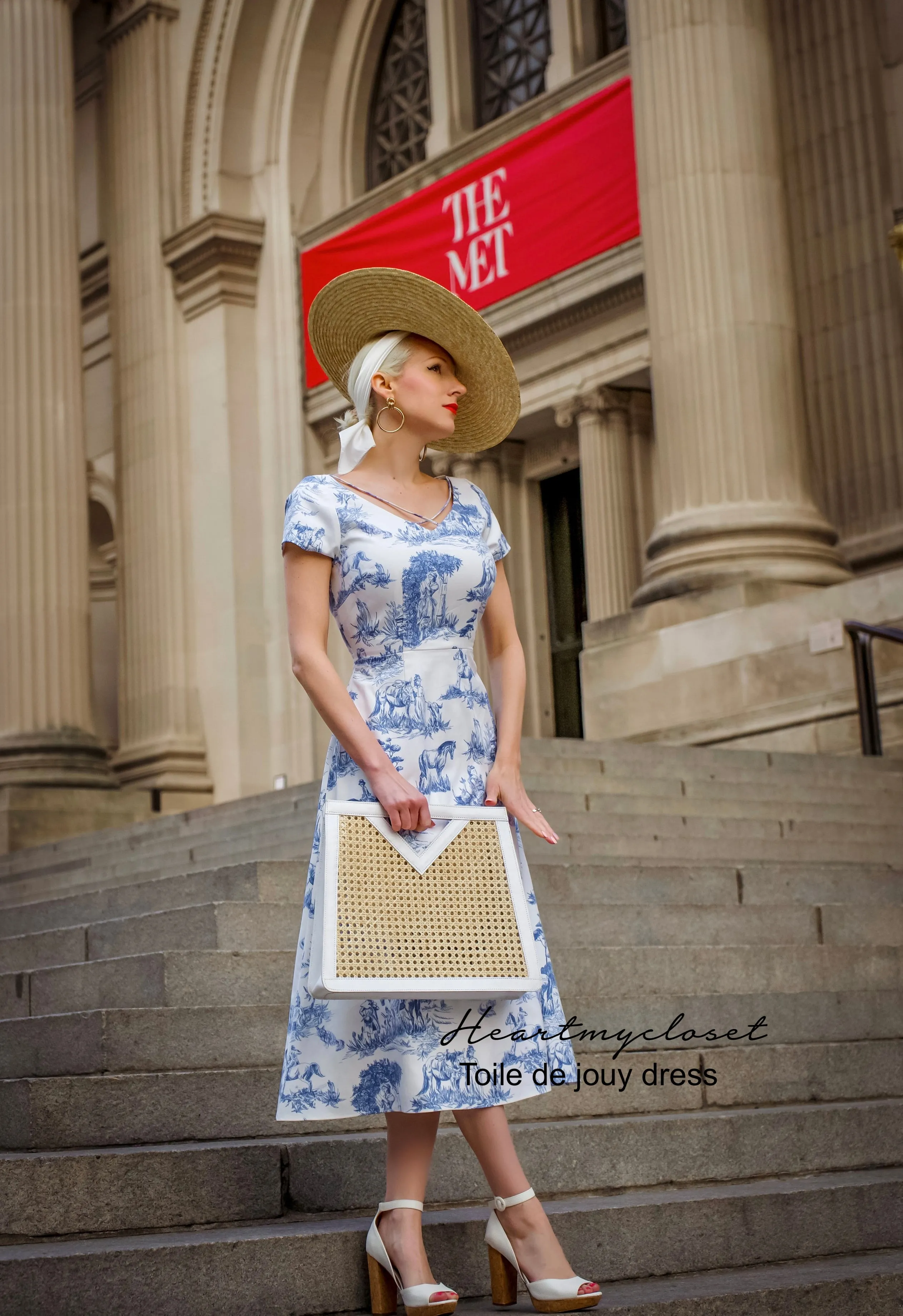 Toile De Jouy - Aline vintage inspired dress