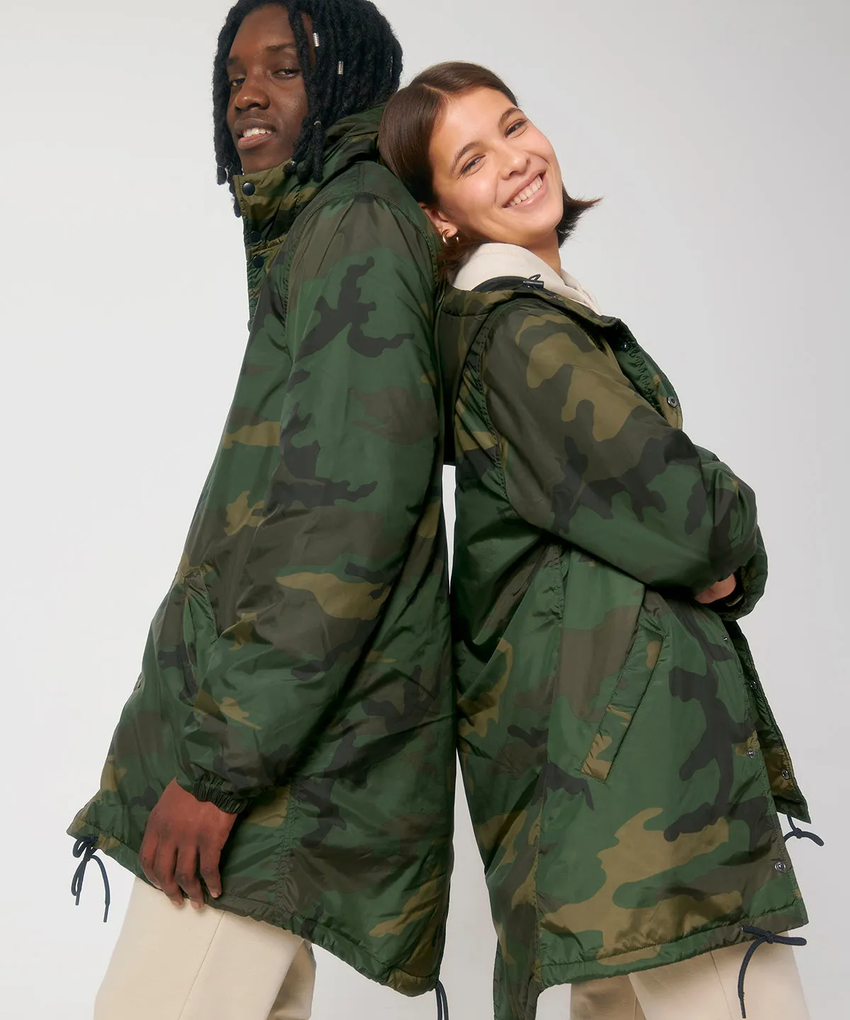 Unisex padded parka AOP jacket