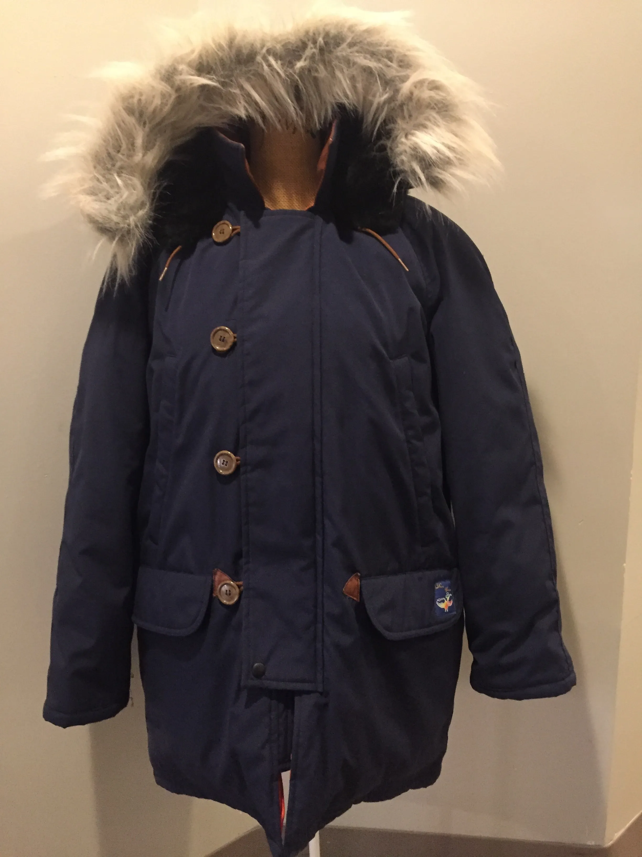 Vintage Snow Goose (Canada Goose) Navy Parka, Made in Canada