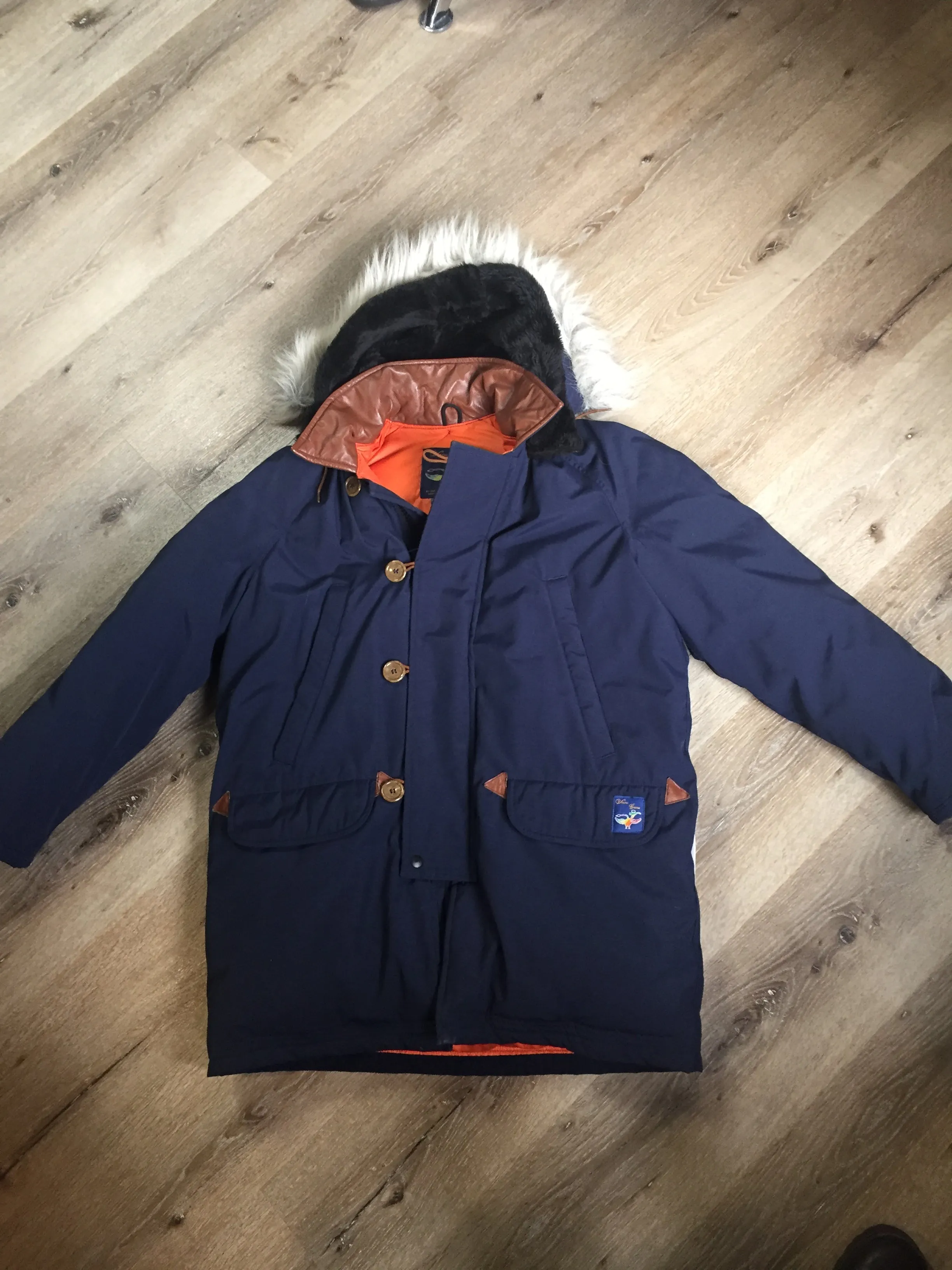 Vintage Snow Goose (Canada Goose) Navy Parka, Made in Canada