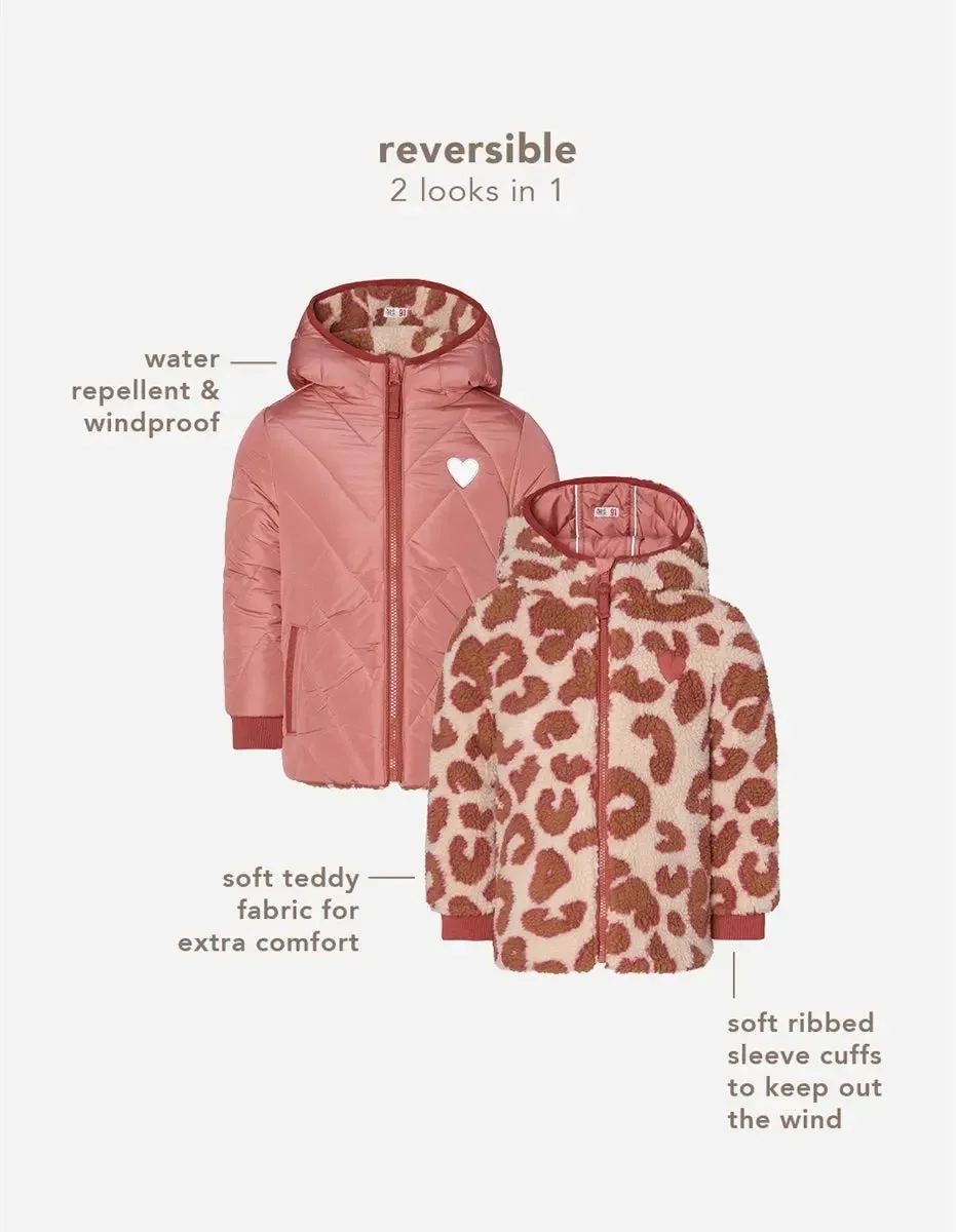 Winter jacket Nieuwaal - reversible - Cedar Wood | Noppies