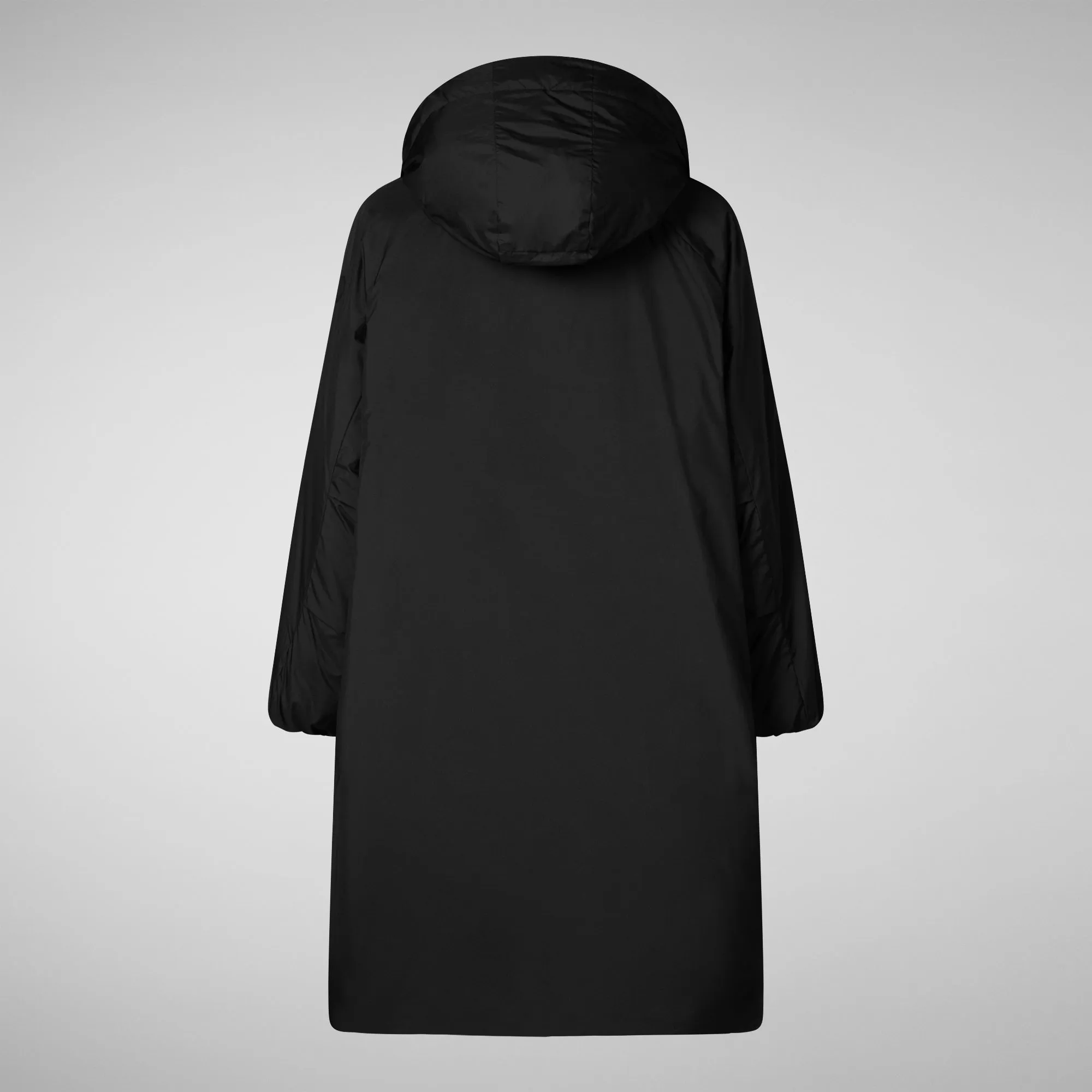 Woman's hooded coat Winona in black