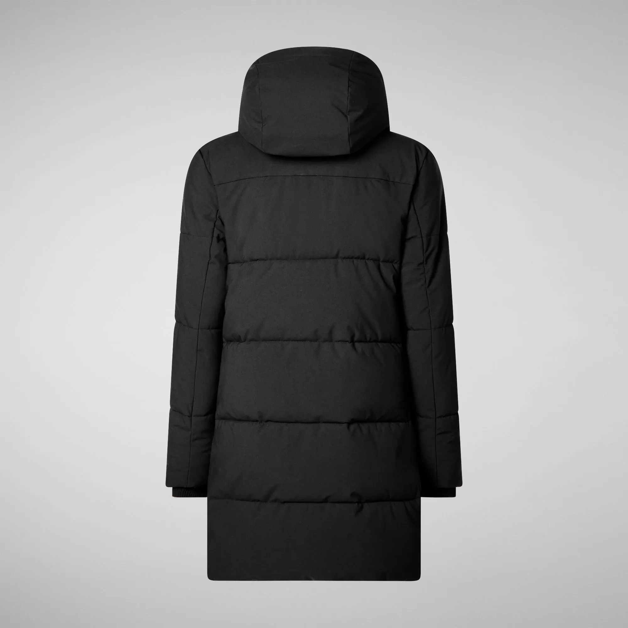 Woman's hooded parka Bethany in black