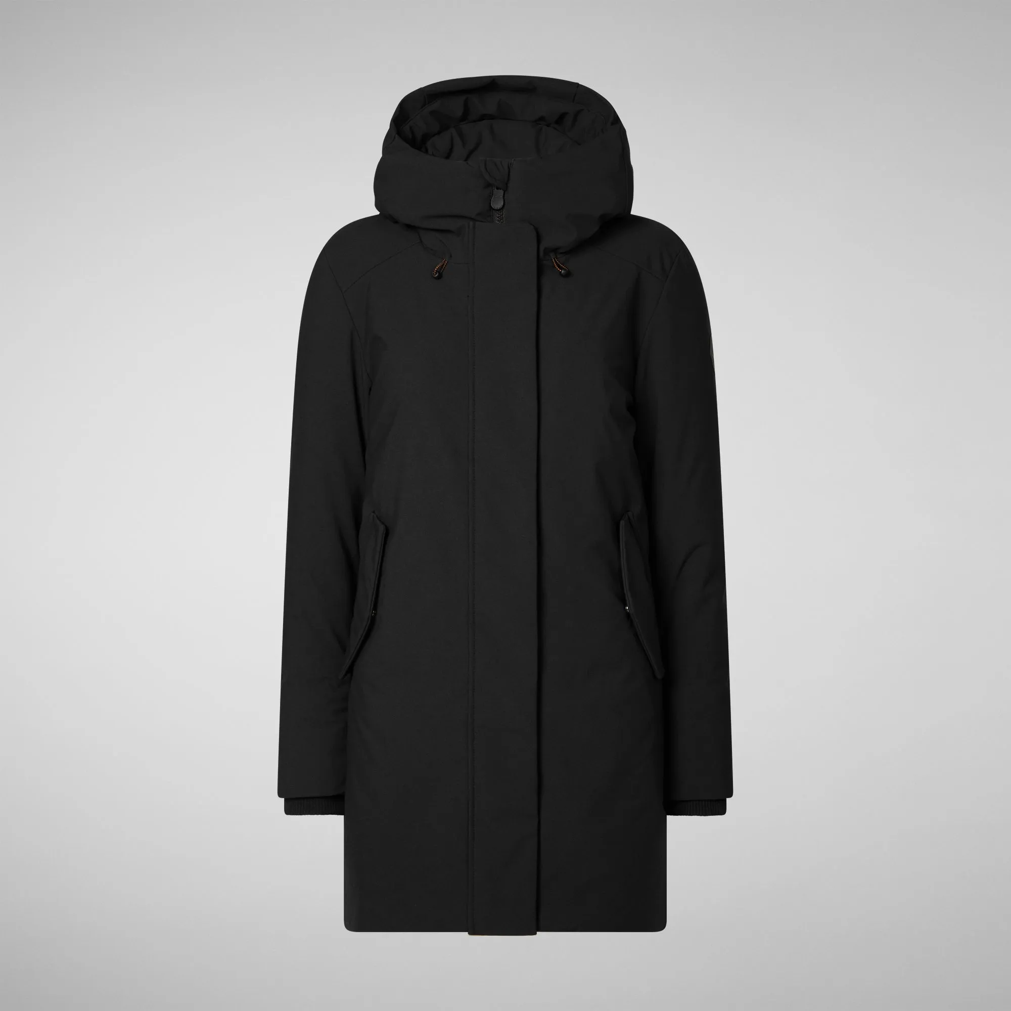 Woman's hooded parka nellie in black