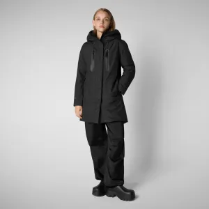 Woman's hooded parka Niko in black