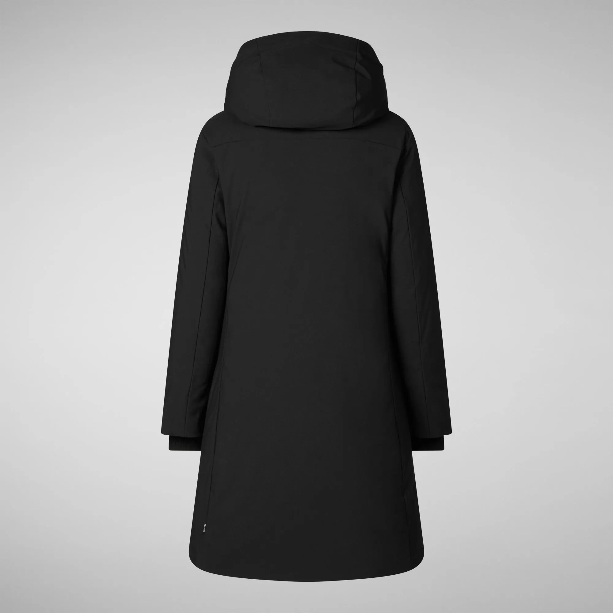 Woman's hooded parka Sienna in black