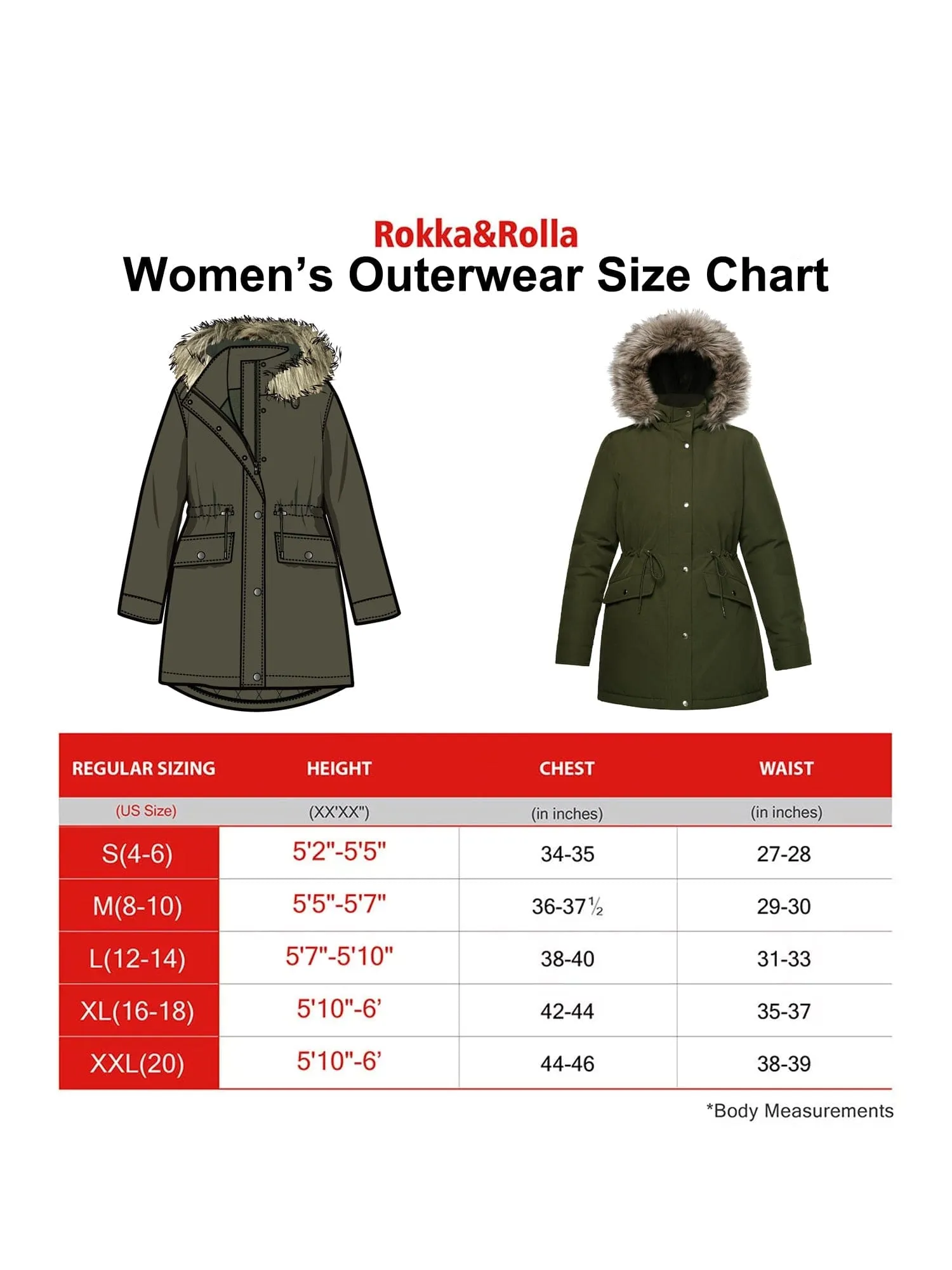 Women's Lightweight Parka Jacket with Faux Fur Hood