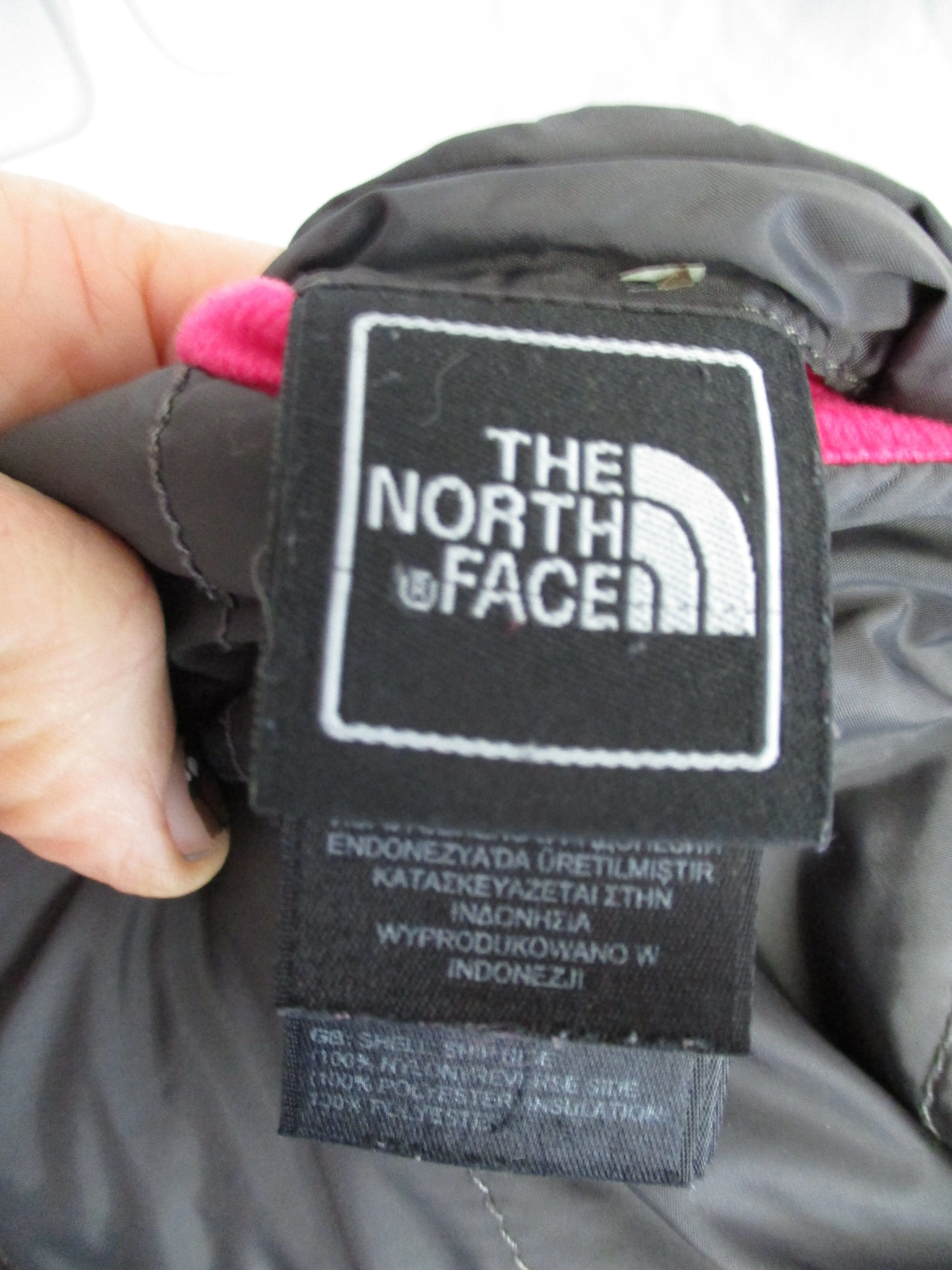 Youth Tween Girls THE NORTH FACE Reversible JACKET Coat M 10/12 Berry Gray